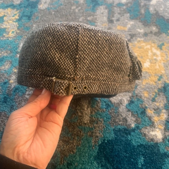 Broner Wool Blend Brown Tweed Hat Cap XL XLarge Lined Adjustable - Picture 3 of 6